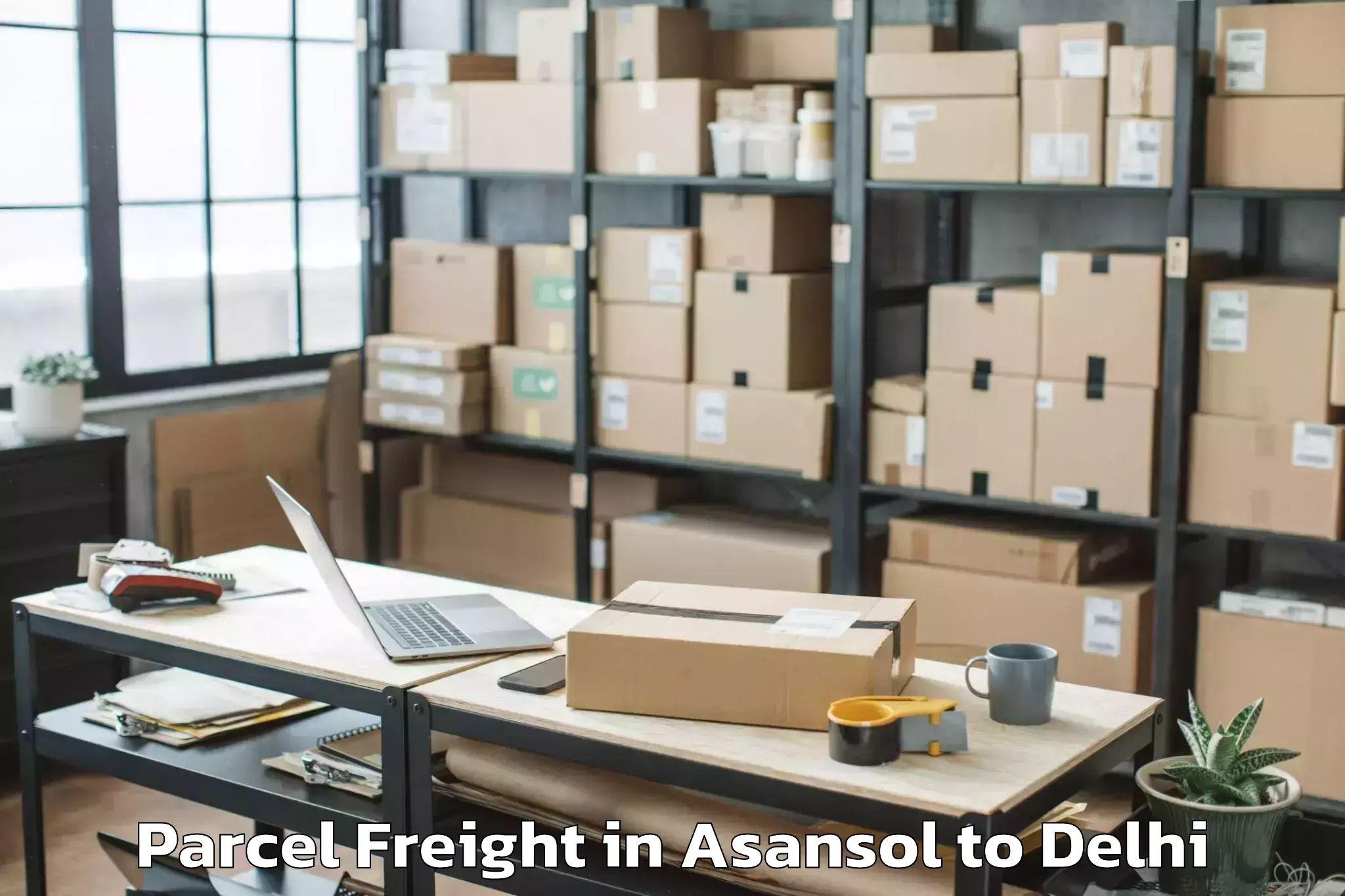 Professional Asansol to Najafgarh Parcel Freight